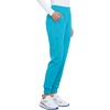 Cherokee Allura Women’s Mid Rise Jogger Scrub Pants with 5 Pockets(Teal Blue)