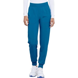 Cherokee Allura Women’s Mid Rise Jogger Scrub Pants with 5 Pockets(Caribbean Blue)