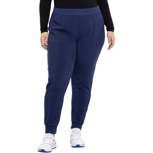 Cherokee Allura Women’s Mid Rise Jogger Scrub Pants with 5 Pockets(Navy)