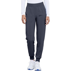 Cherokee Allura Women’s Mid Rise Jogger Scrub Pants with 5 Pockets(Pewter)