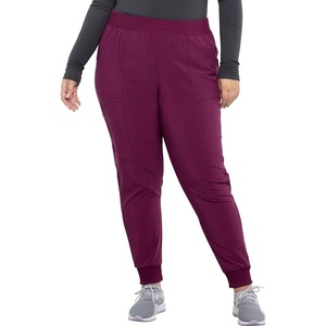 Cherokee Allura Women’s Mid Rise Jogger Scrub Pants with 5 Pockets(Wine)