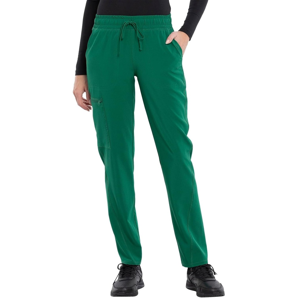 image:imageCherokee Allura Mid Rise Joggers Scrub Pant for Women with 5 PocketsHunter Green