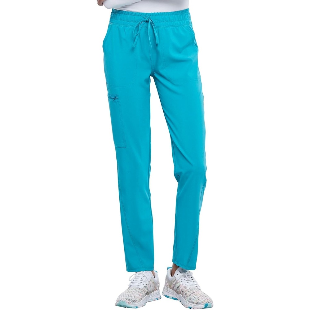 image:imageCherokee Allura Mid Rise Joggers Scrub Pant for Women with 5 PocketsTeal Blue