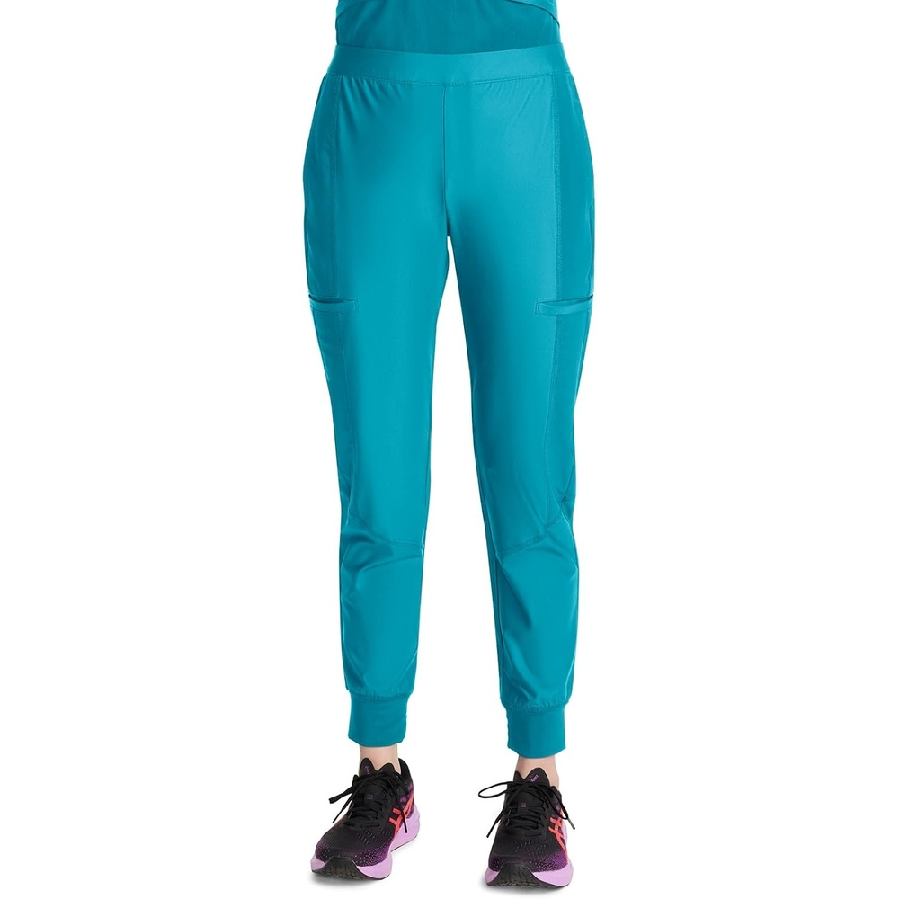image:imageCherokee Kinetic Jogger Scrub Pants for Women Mid Rise Bottom 5 Pockets
