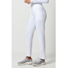 Cherokee Allura Mid Rise Joggers Scrub Pant for Women with 5 Pockets(White)