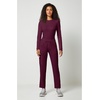 Cherokee Allura Mid Rise Joggers Scrub Pant for Women with 5 Pockets(Wine)