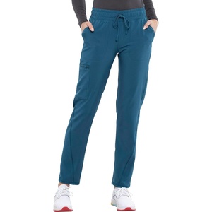 Cherokee Allura Mid Rise Joggers Scrub Pant for Women with 5 Pockets(Caribbean Blue)