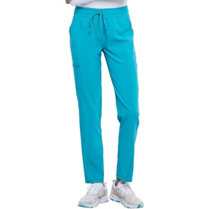 Cherokee Allura Mid Rise Joggers Scrub Pant for Women with 5 Pockets(Teal Blue)