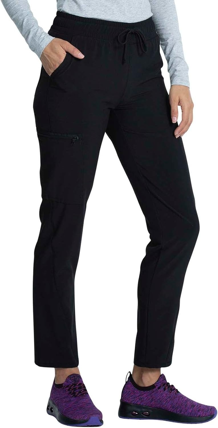 image:imageTapered Leg Drawstring Pant by Cherokee AlluraBlack