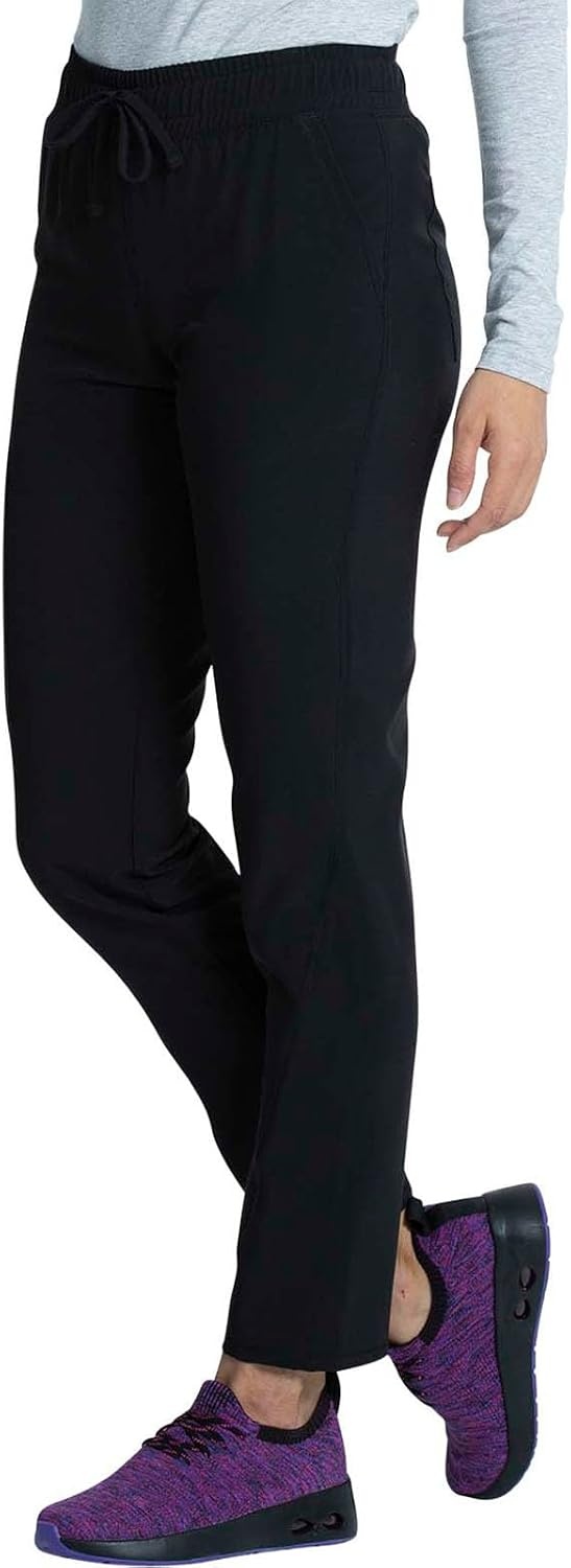 image:imageTapered Leg Drawstring Pant by Cherokee AlluraBlack