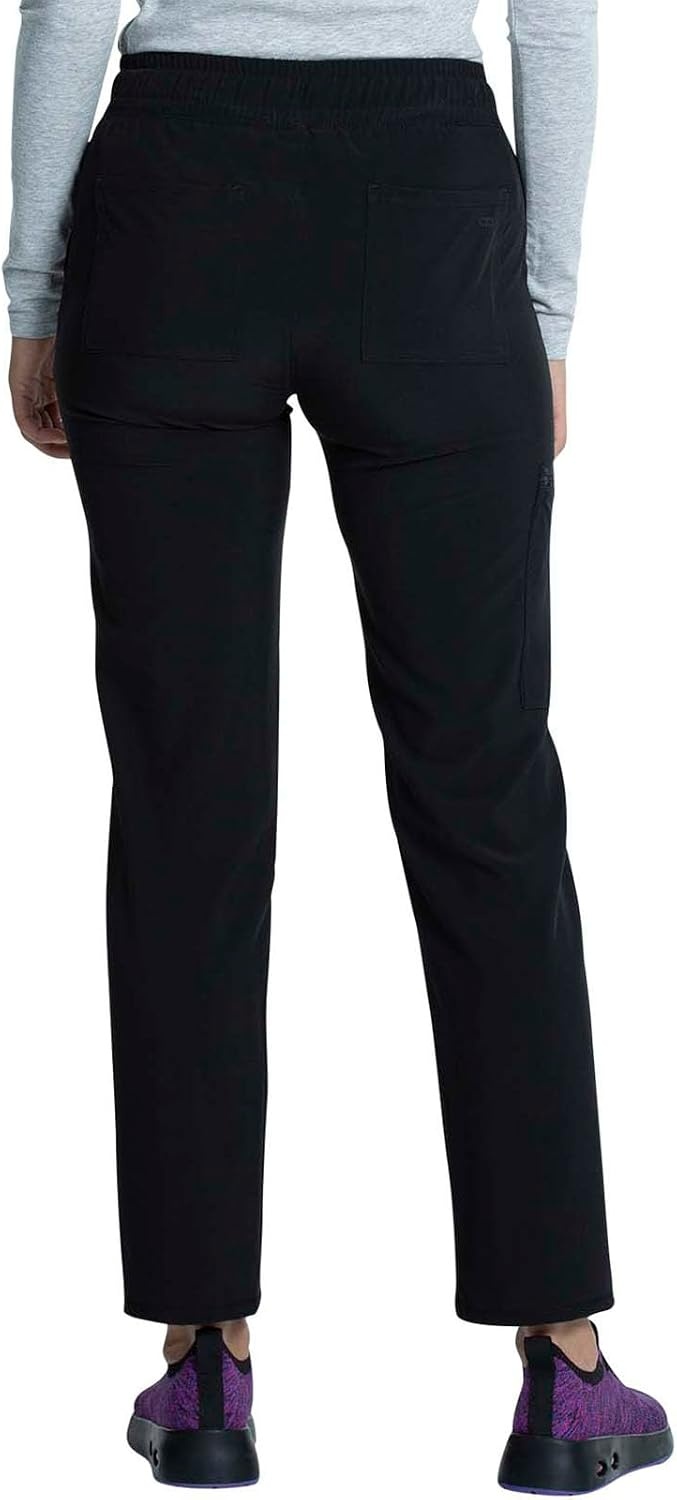 image:imageTapered Leg Drawstring Pant by Cherokee AlluraBlack