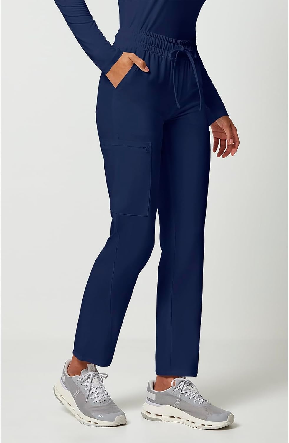 image:imageTapered Leg Drawstring Pant by Cherokee AlluraNavy