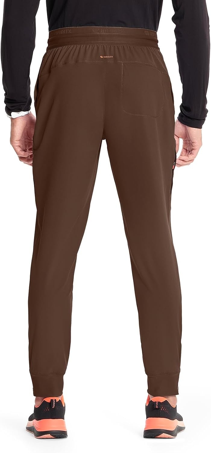 image:imageCherokee Infinity Mens Mid Rise Jogger Scrub Pants with 4 PocketsEspresso Express