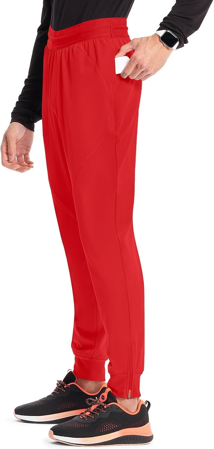 image:imageCherokee Infinity Mens Mid Rise Jogger Scrub Pants with 4 PocketsFire Bird