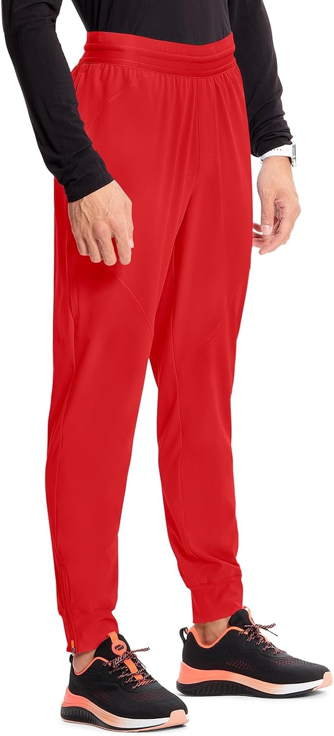 image:imageCherokee Infinity Mens Mid Rise Jogger Scrub Pants with 4 PocketsFire Bird