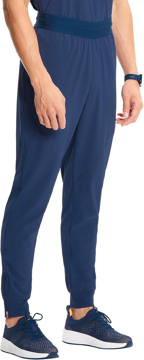 image:imageCherokee Infinity Mens Mid Rise Jogger Scrub Pants with 4 PocketsNavy