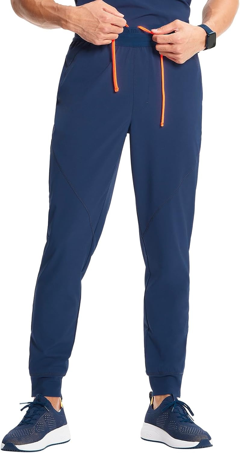 image:imageCherokee Infinity Mens Mid Rise Jogger Scrub Pants with 4 PocketsNavy