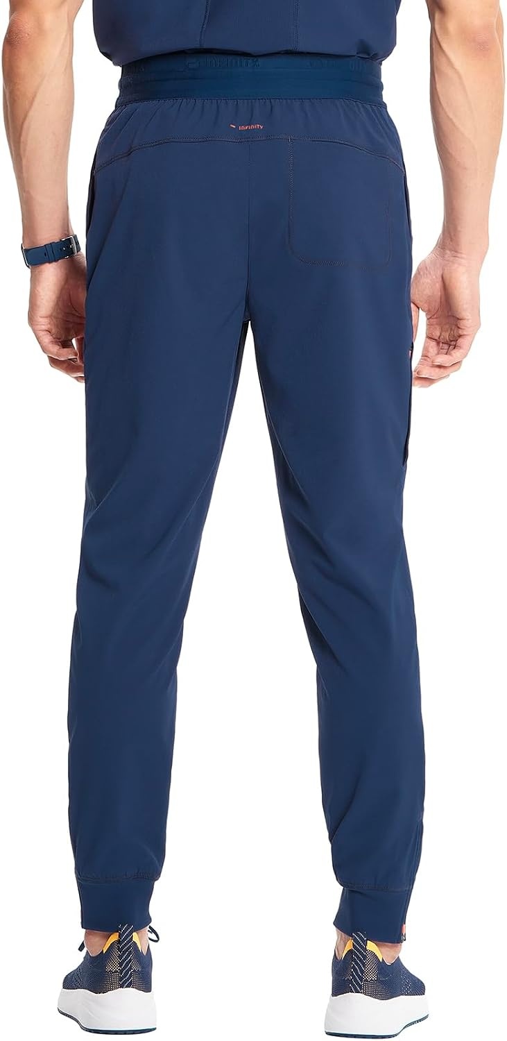 image:imageCherokee Infinity Mens Mid Rise Jogger Scrub Pants with 4 PocketsNavy