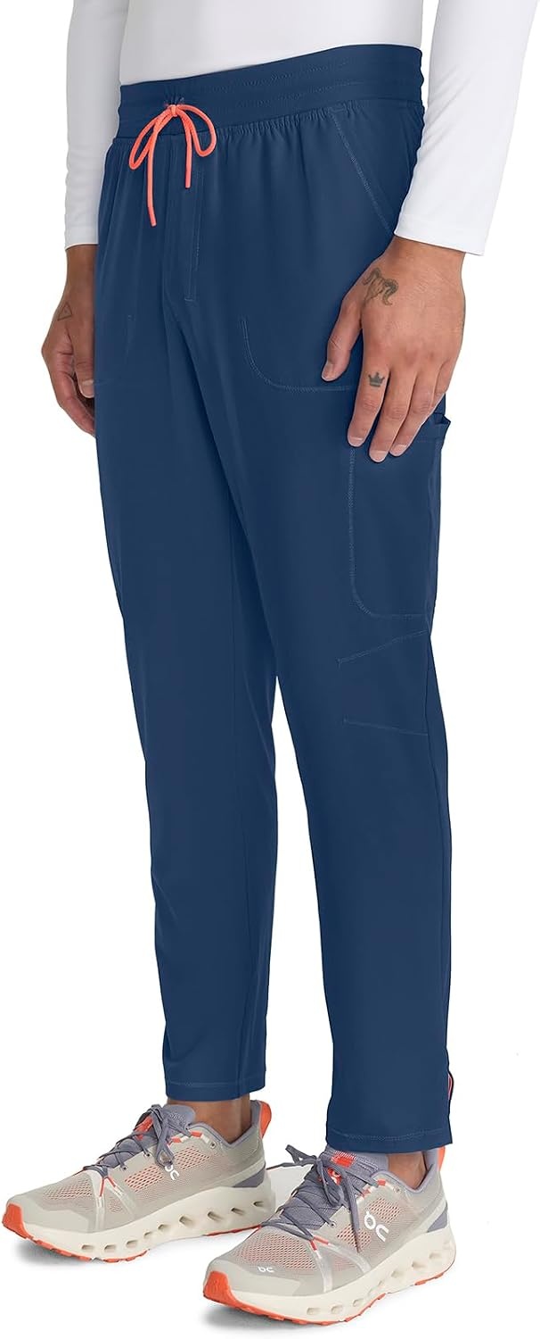 image:imageCherokee Infinity Straight Leg Mens Scrub Pants Zip Fly 6 PocketsNavy
