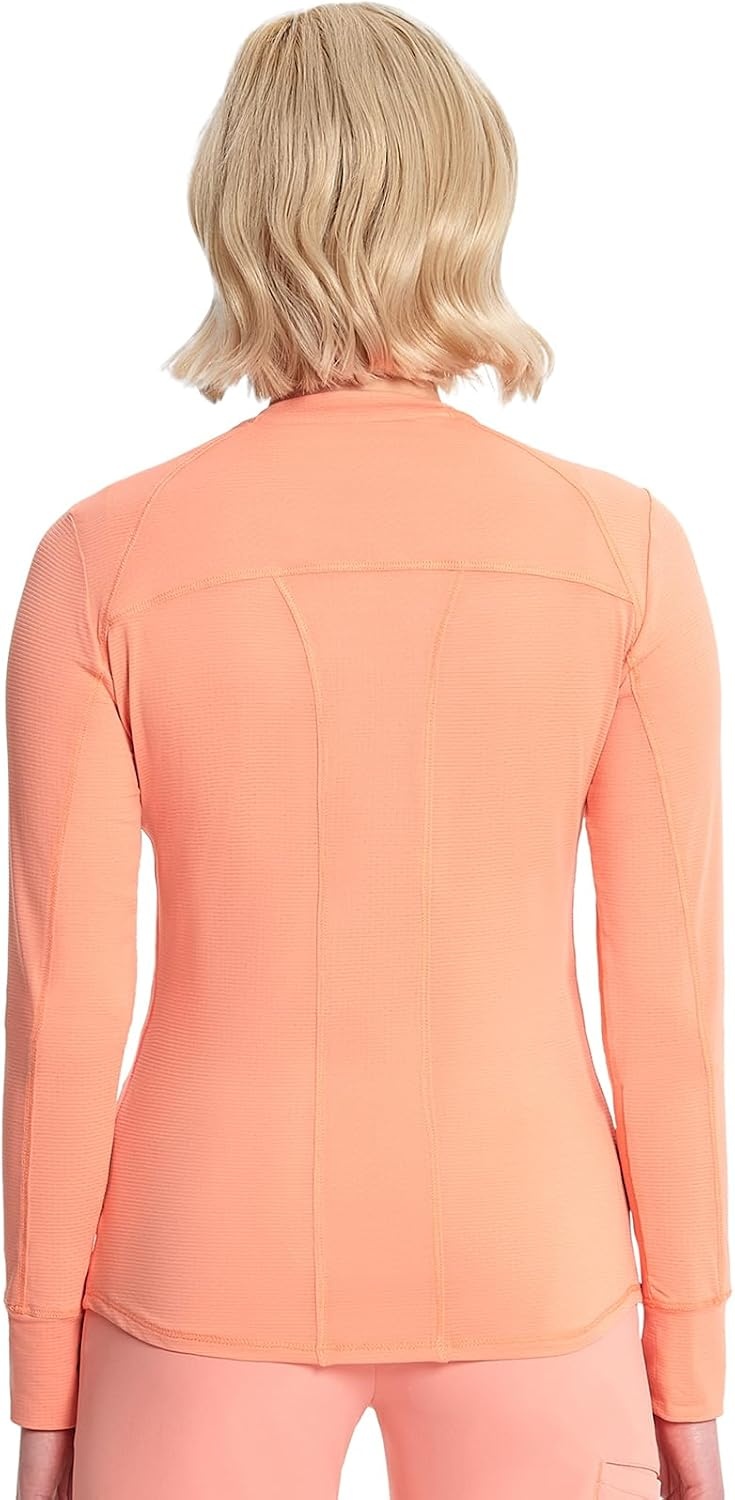 image:imageCherokee Infinity Womens Long Sleeve Underscrub Top Thumbhole CuffsElectric Coral