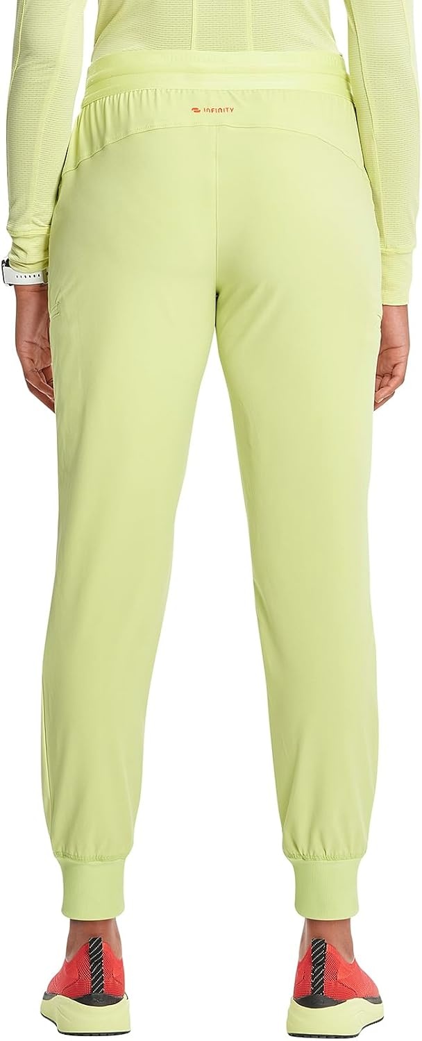image:imageCherokee Infinity Womens PullOn Scrub Jogger Pants Mid Rise BottomsGreen Energy
