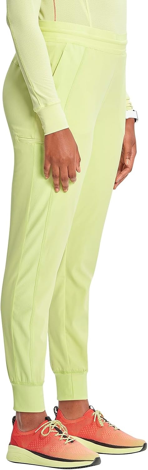 image:imageCherokee Infinity Womens PullOn Scrub Jogger Pants Mid Rise BottomsGreen Energy