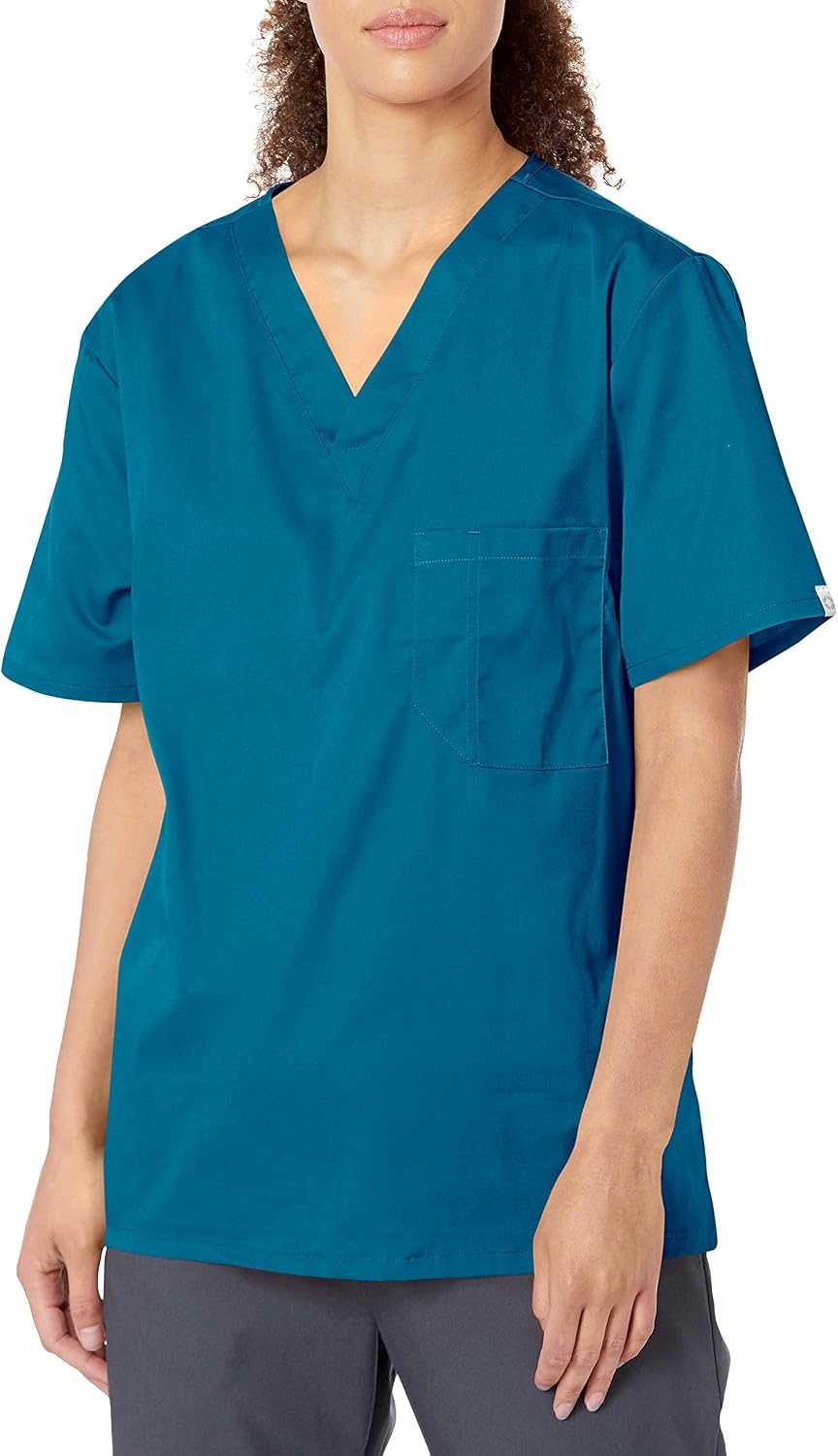 image:imageCherokee Ww Flex with Certainty Unisex Big VNeck TopCaribbean Blue