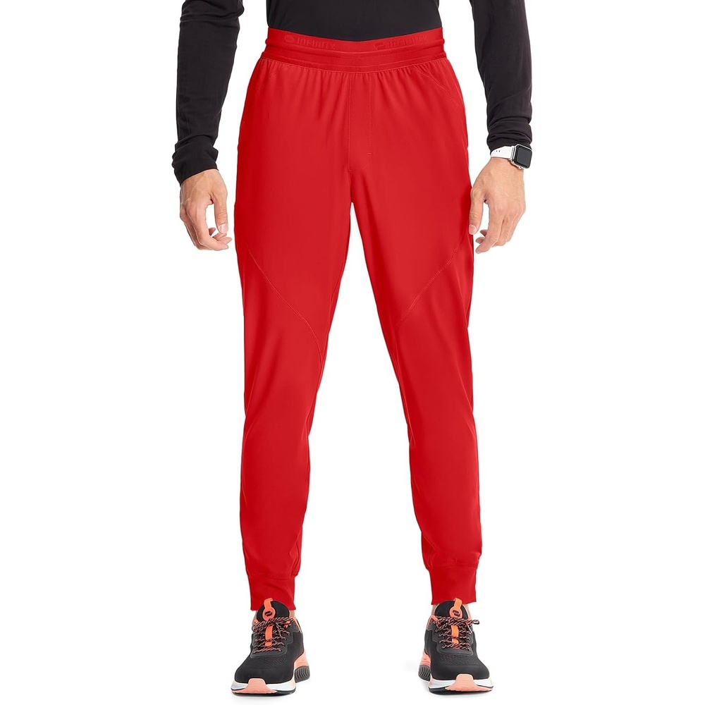 image:imageCherokee Infinity Mens Mid Rise Jogger Scrub Pants with 4 PocketsFire Bird