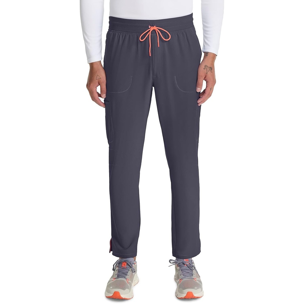 image:imageCherokee Infinity Straight Leg Mens Scrub Pants Zip Fly 6 PocketsPewter