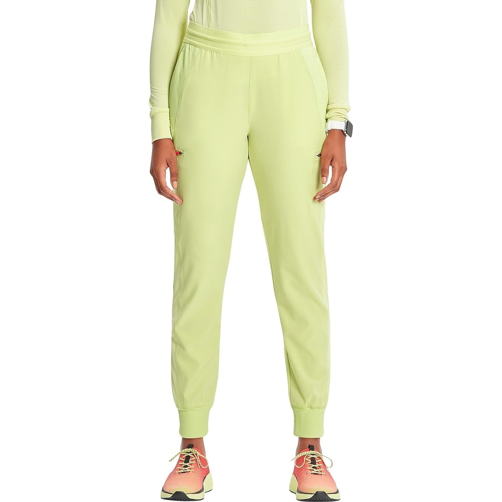 image:imageCherokee Infinity Womens PullOn Scrub Jogger Pants Mid Rise BottomsGreen Energy