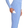 Cherokee GNR8 Women’s Cargo Scrub Pants Tapered Leg Pull-On Drawstring(Ciel)