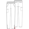 Cherokee GNR8 Women’s Cargo Scrub Pants Tapered Leg Pull-On Drawstring(Electric Coral)