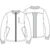 Cherokee IN Scrub Jacket for Men Zip Front Rib Knit Collar 3 Pockets(Hunter)