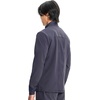 Cherokee IN Scrub Jacket for Men Zip Front Rib Knit Collar 3 Pockets(Pewter)