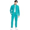 Cherokee IN Scrub Jacket for Men Zip Front Rib Knit Collar 3 Pockets(Teal Blue)