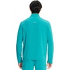 Cherokee IN Scrub Jacket for Men Zip Front Rib Knit Collar 3 Pockets(Teal Blue)
