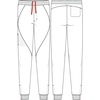 Cherokee Infinity Mens Mid Rise Jogger Scrub Pants with 4 Pockets(Hunter)