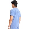 Cherokee Infinity Mens Scrubs Top V Neck Partial Zip with 2 Pockets(Ciel)