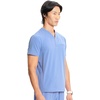 Cherokee Infinity Mens Scrubs Top V Neck Partial Zip with 2 Pockets(Ciel)