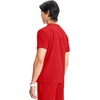 Cherokee Infinity Mens Scrubs Top V Neck Partial Zip with 2 Pockets(Fire Bird)