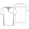 Cherokee Infinity Mens Scrubs Top V Neck Partial Zip with 2 Pockets(Hunter)