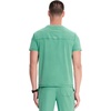 Cherokee Infinity Mens Scrubs Top V Neck Partial Zip with 2 Pockets(Matcha Latte)