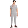 Cherokee Infinity Mens Scrubs Top V Neck Partial Zip with 2 Pockets(Vapor)