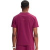 Cherokee Infinity Mens Scrubs Top V Neck Partial Zip with 2 Pockets(Wine)