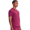 Cherokee Infinity Mens Scrubs Top V Neck Partial Zip with 2 Pockets(Wine)