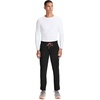 Cherokee Infinity Straight Leg Mens Scrub Pants Zip Fly 6 Pockets(Black)