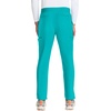 Cherokee Infinity Straight Leg Mens Scrub Pants Zip Fly 6 Pockets(Teal Blue)