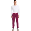 Cherokee Infinity Straight Leg Mens Scrub Pants Zip Fly 6 Pockets(Wine)