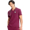 Cherokee Infinity V Neck Men’s Scrub Top 1 Pocket Classic Fit(Wine)