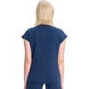 Cherokee Infinity Womens Scrub Top Round Neck 3 Zip Pockets(Navy)
